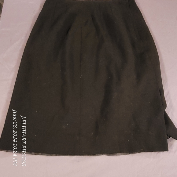 Vintage 100% Wool Lined Skirt Missing Brand Tag 1970's - Picture 13 of 15